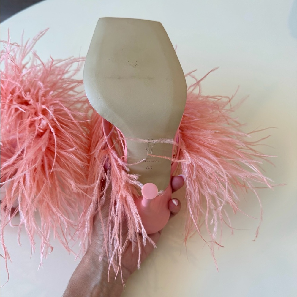 Cult Gaia Feathered Coral Heels - Picture 7 of 7